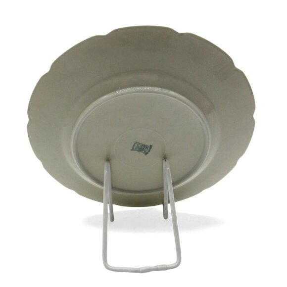 BAVARIA SCHUMANN Floral Design Round Plate with Gold Trim 11" Germany Vintage - Picture 3 of 11